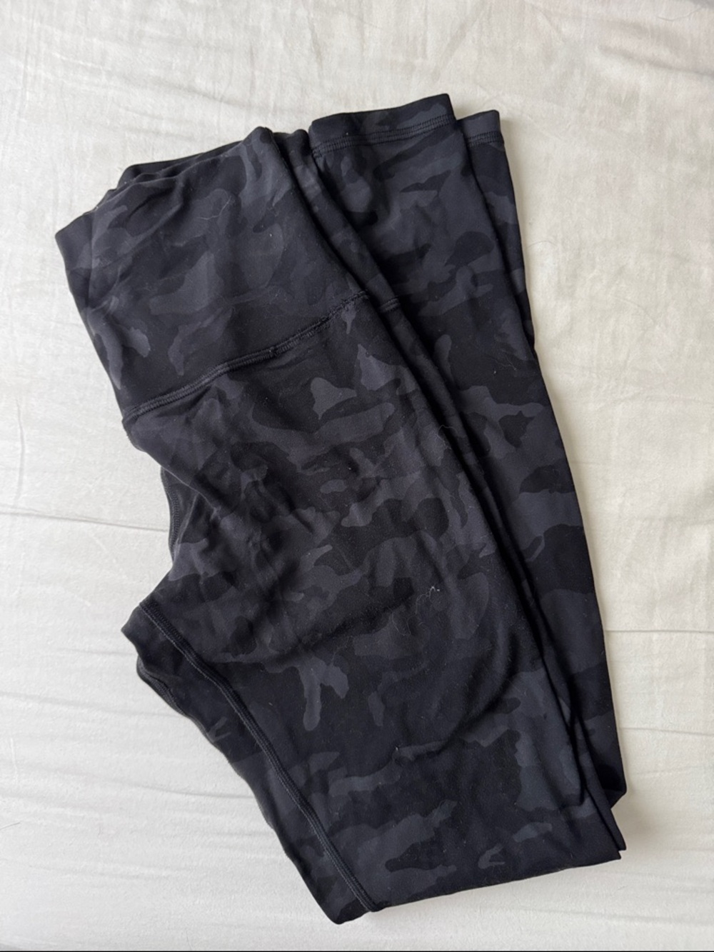 lululemon athletica Black Gray Camo High-Waist Leggings